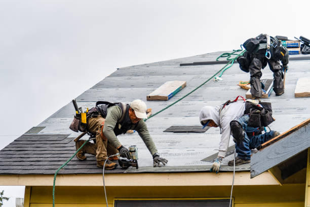 Professional Gutter Installation technician working in Kingston, RI